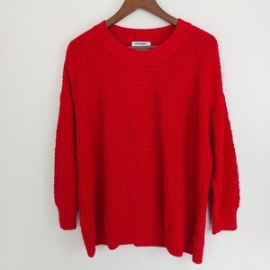 Old Navy Tunic Length Sweater Red Size 2X